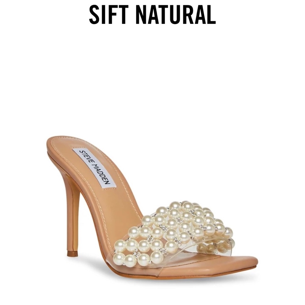 Pearl Heels by Steve Madden Size :8